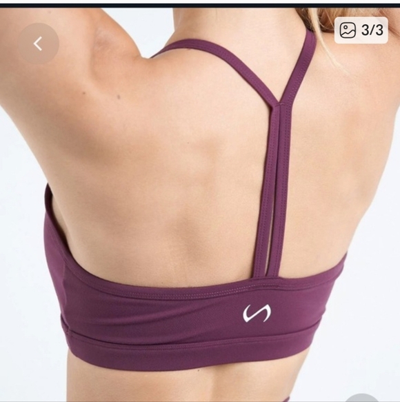 TLF Set Tempo Sports Bra S & Highwaist Leggings L Color Wine Bundle - Picture 8 of 9